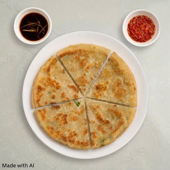 Frozen Chinese Pancake with Onion (5 Slices) (冷凍蔥油餅)